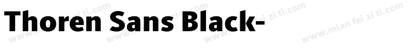 Thoren Sans Black字体转换